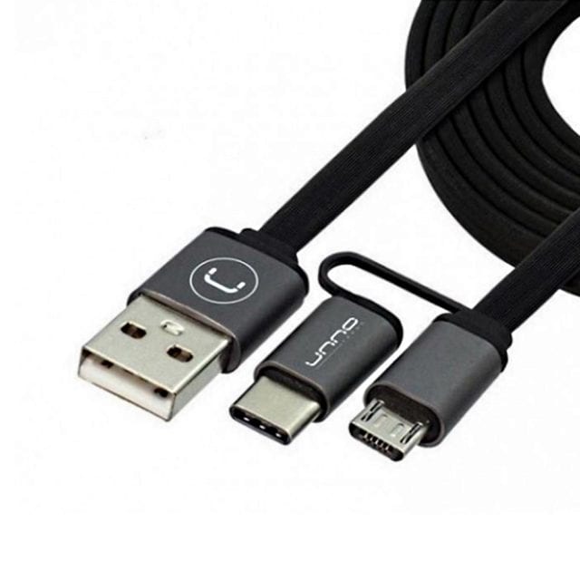 Cable 2 en 1 tipo C y micro USB | 1 M
