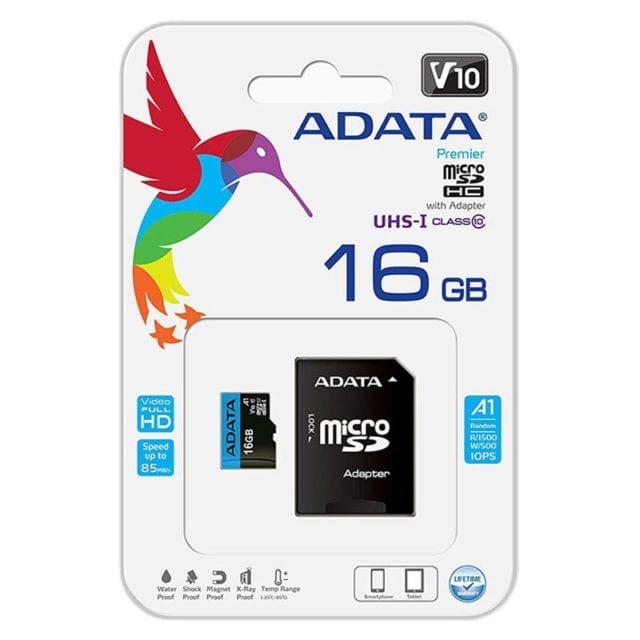 Memoria Adata Premier 16GB MicroSDHC UHS-I Clase10